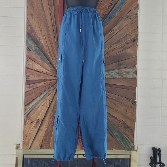 Cinq A Sept Nitsan parachute light blue pants Sz M 5 pockets - Picture 4 of 13